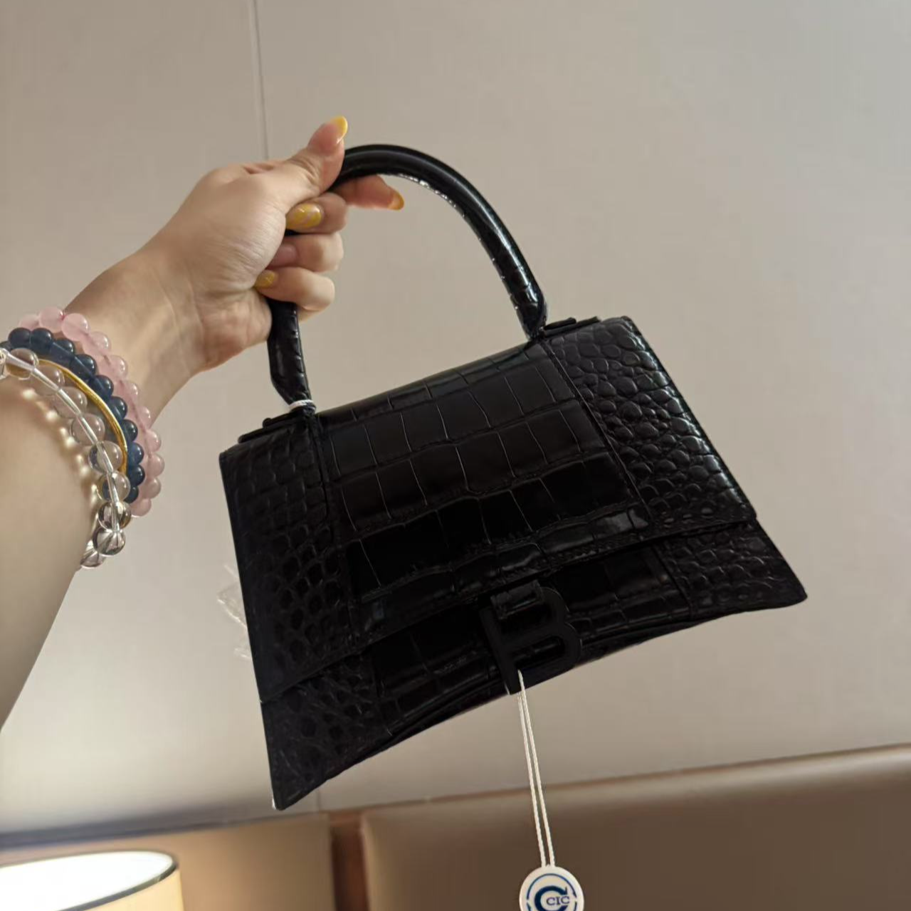 95新 Balenciaga/巴黎世家 巴黎世家 黑色沙漏/二奢包包