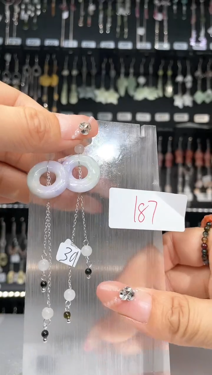 【闪购商品】紫晶耳饰银S925镶嵌喜欢拍