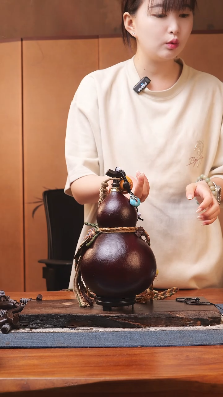 1753号精品大漆葫芦防腐防渗装水茶酒