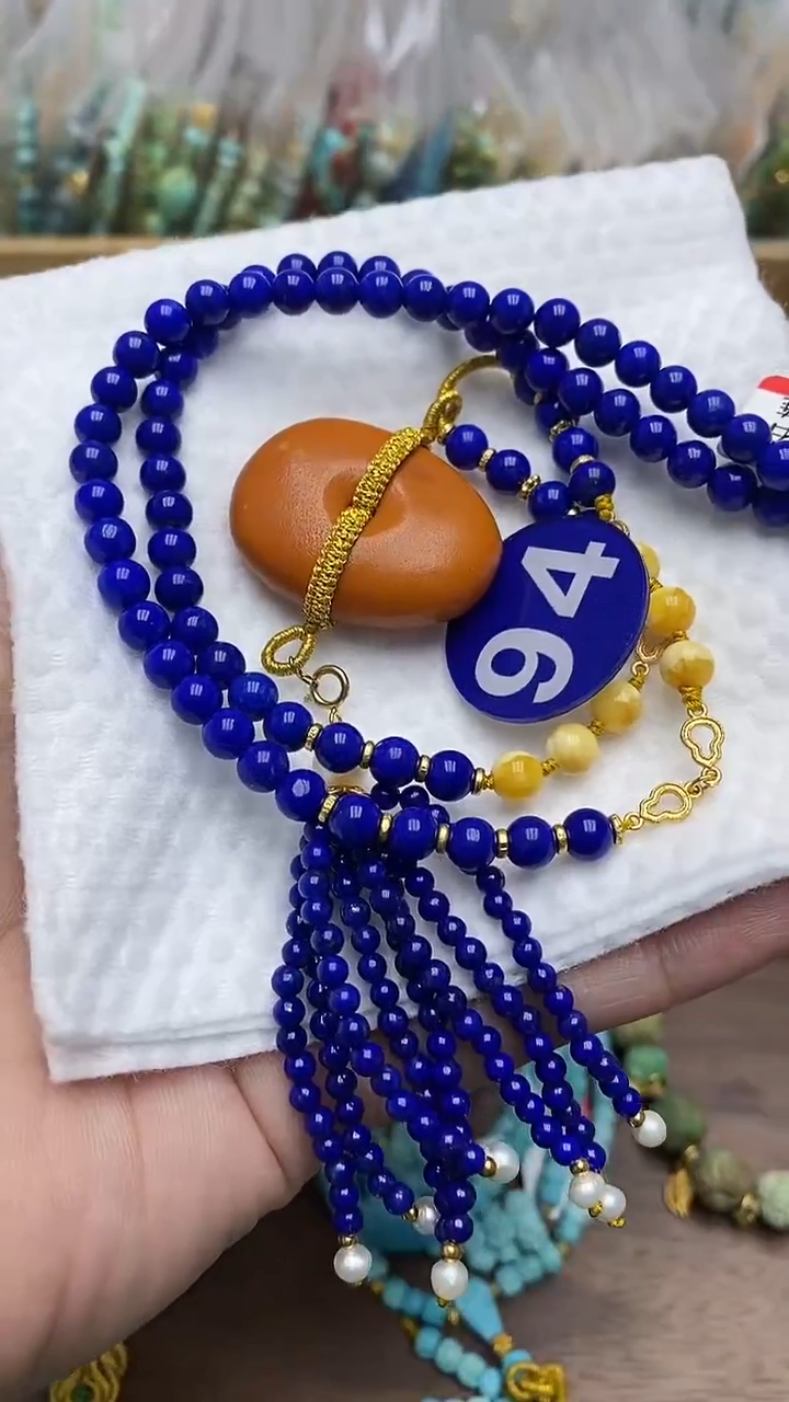 【闪购商品】青金石项链银S925镶嵌94