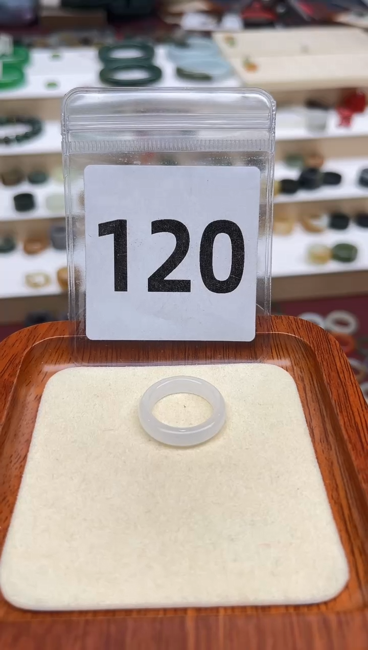【闪购商品】和田玉戒指未镶嵌港码14号，内径17mm