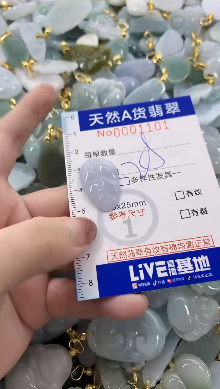 颈饰未镶嵌翡翠天然A货翡翠