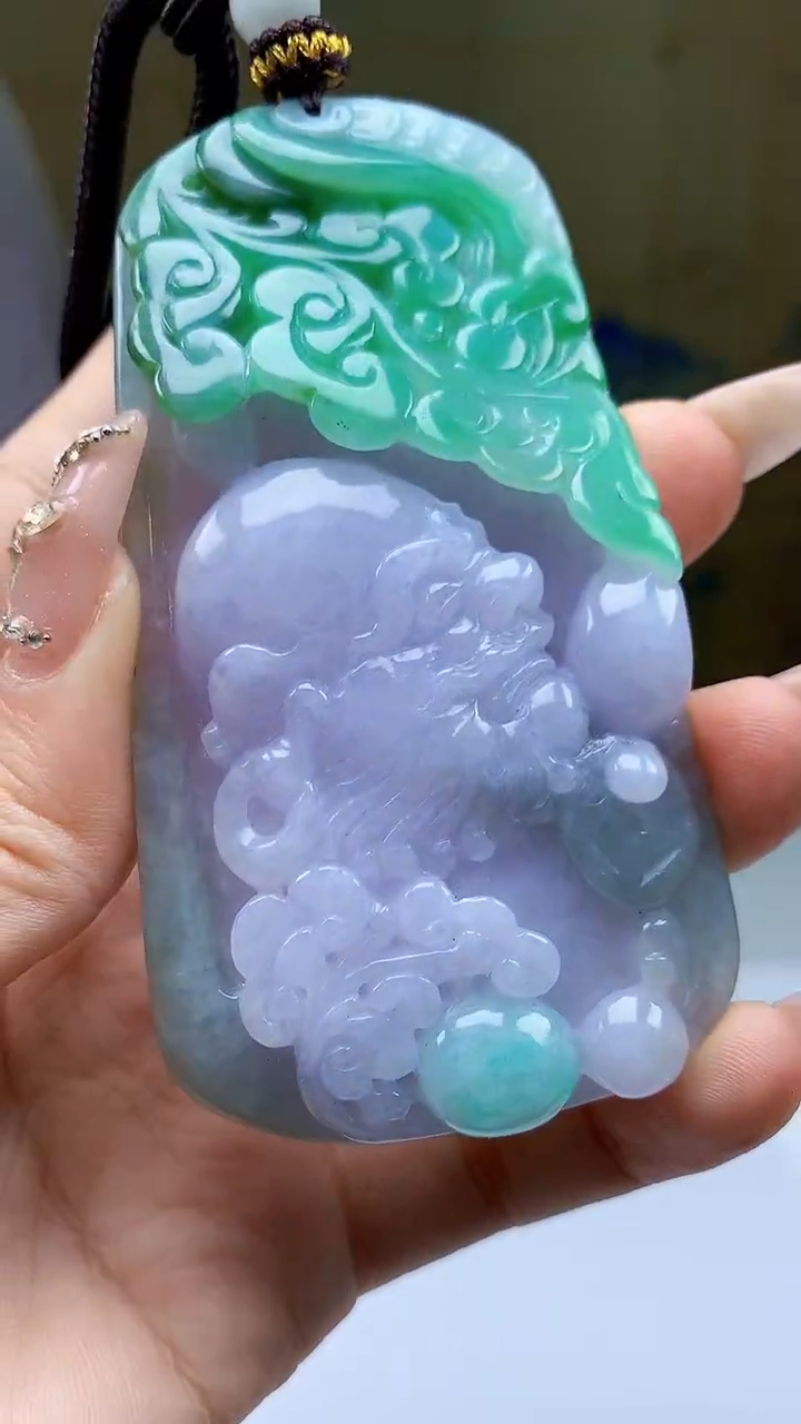 【闪购商品】定制翡翠未镶嵌4902ty-毛货挂件218