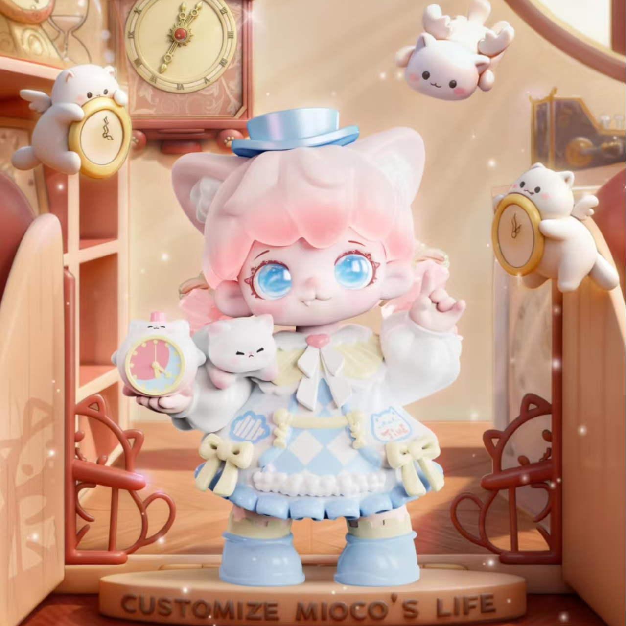 超可爱米可自定义喵生系列盲盒潮玩摆件