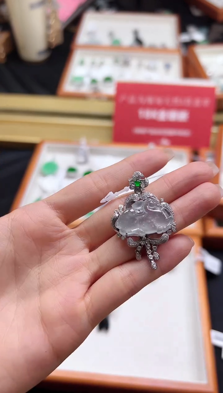 【闪购商品】翡翠颈饰18K金镶嵌DFZ0311-7