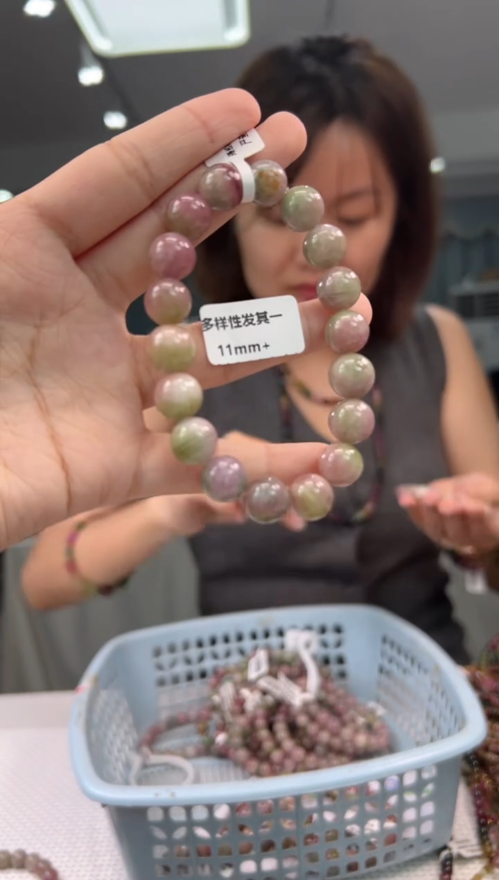 未镶嵌手串碧玺西瓜碧玺单圈/多样式发一11mm+