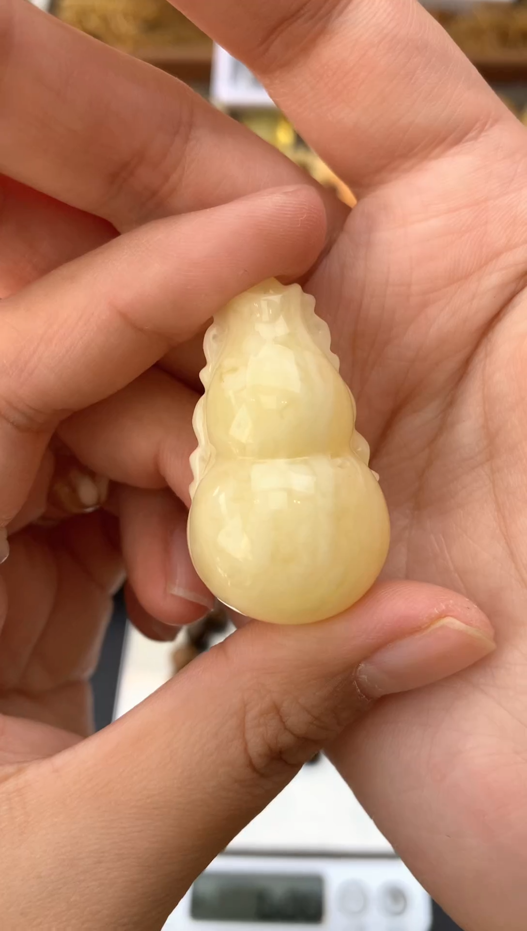 【闪购商品】琥珀珠宝奇石未镶嵌056琥珀蜜蜡花粉有纹小坑介意勿拍