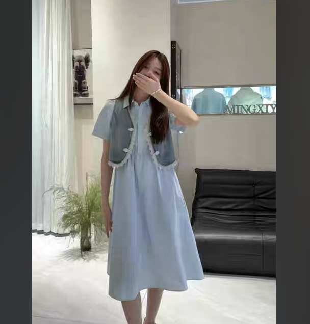 【遂宁恒宣】C80369时尚优雅两件套连衣裙套装