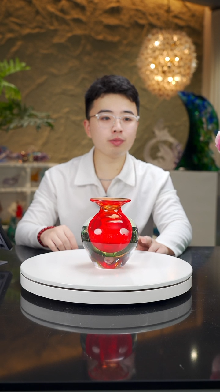 手工艺品琉璃福利宝石红色香薰瓶微瑕
