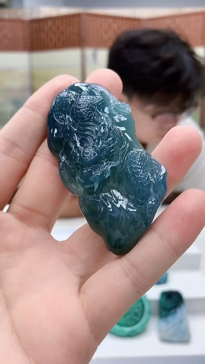 未镶嵌定制翡翠4688bb-毛货挂件43