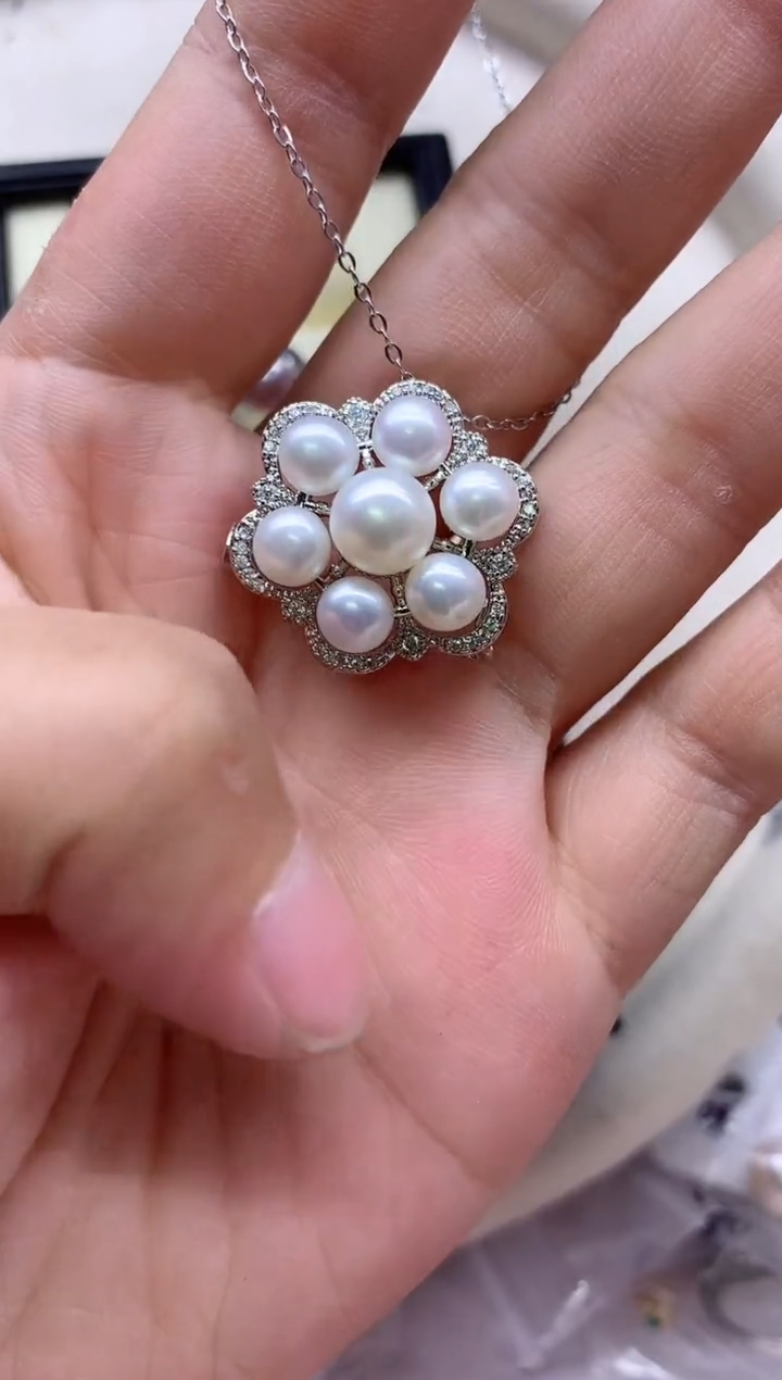 【闪购商品】淡水珍珠项链合金淡水珍珠项链