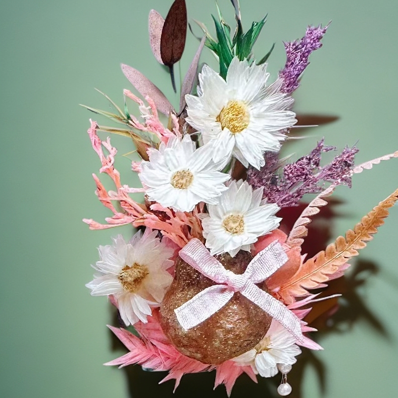 永生花干花混搭花束DIY手工冰箱贴