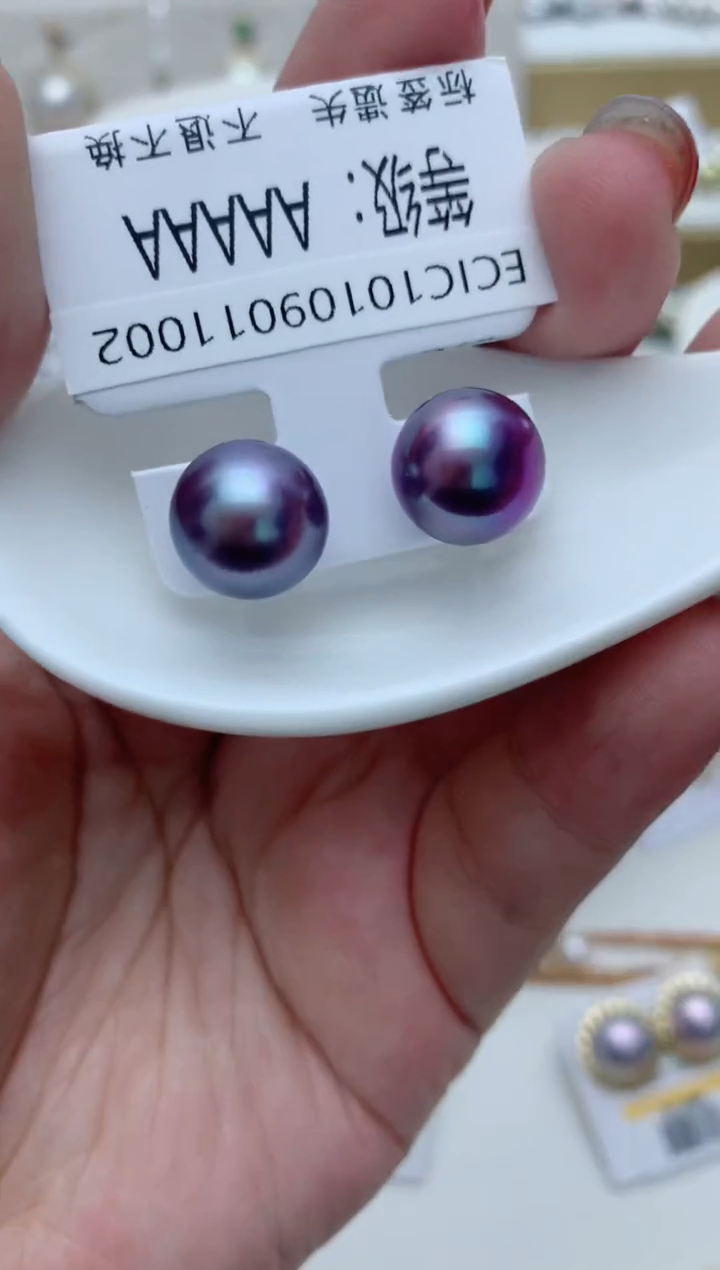 【闪购商品】淡水珍珠耳饰银S925镶嵌e46