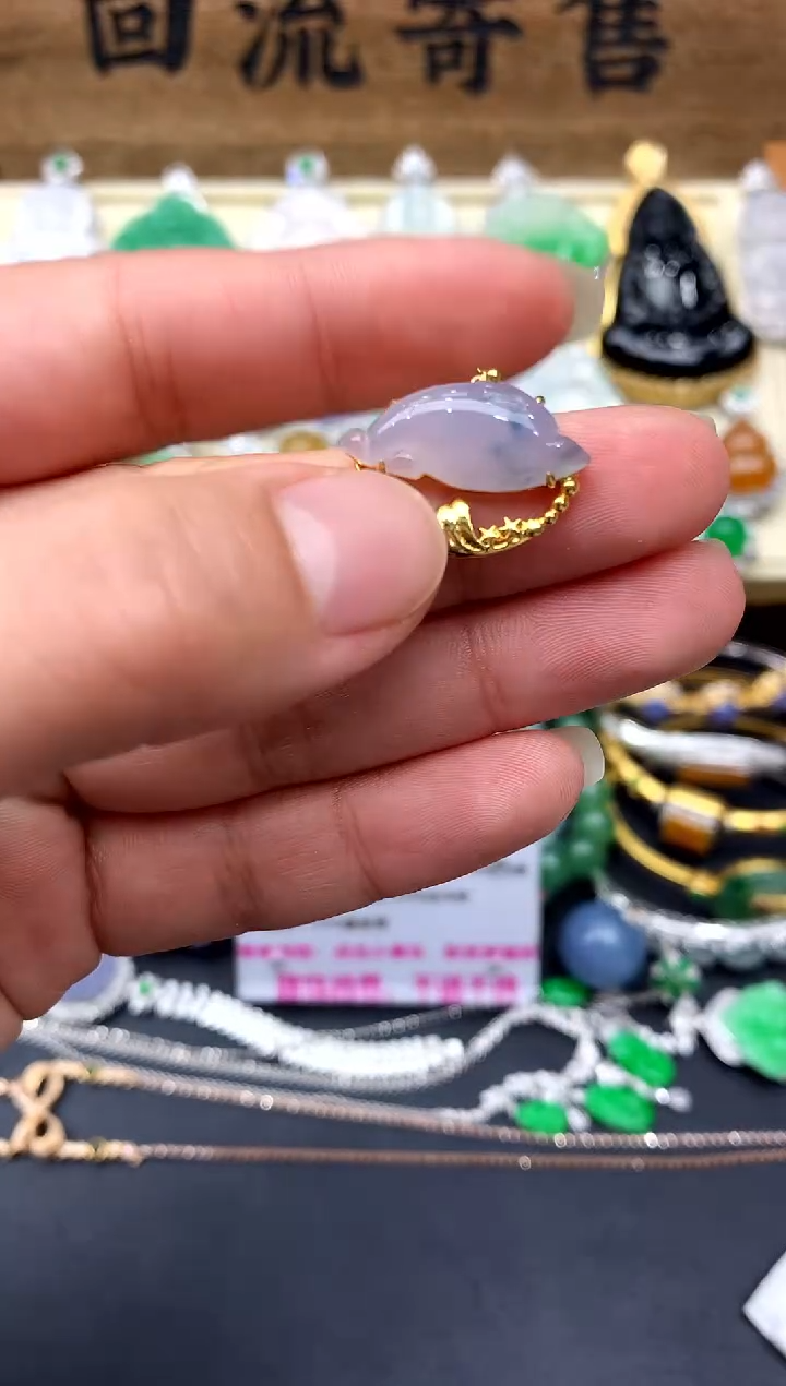 【闪购商品】翡翠颈饰18K金镶嵌181-中国好珍宝