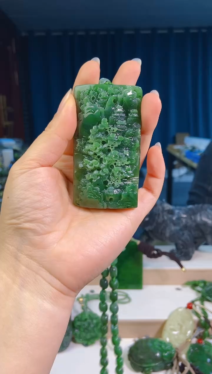 【闪购商品】和田玉未镶嵌挂件1