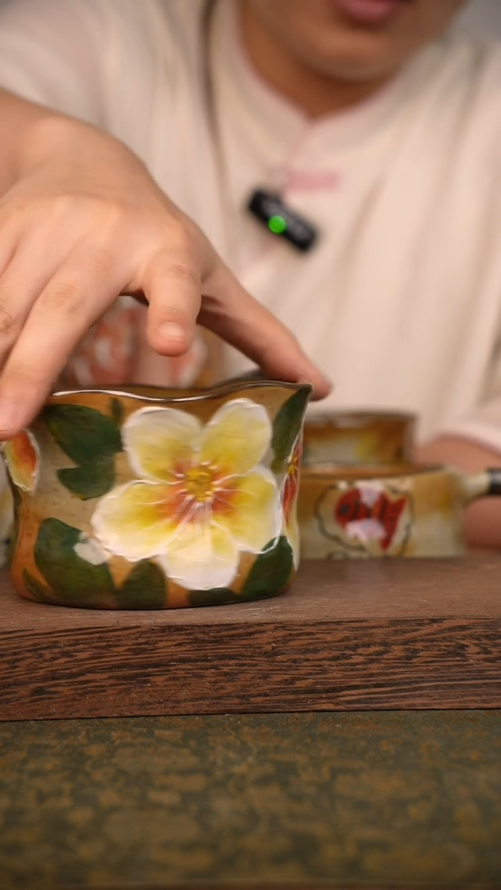 摆件泥垚手作 景德镇手工手绘器物