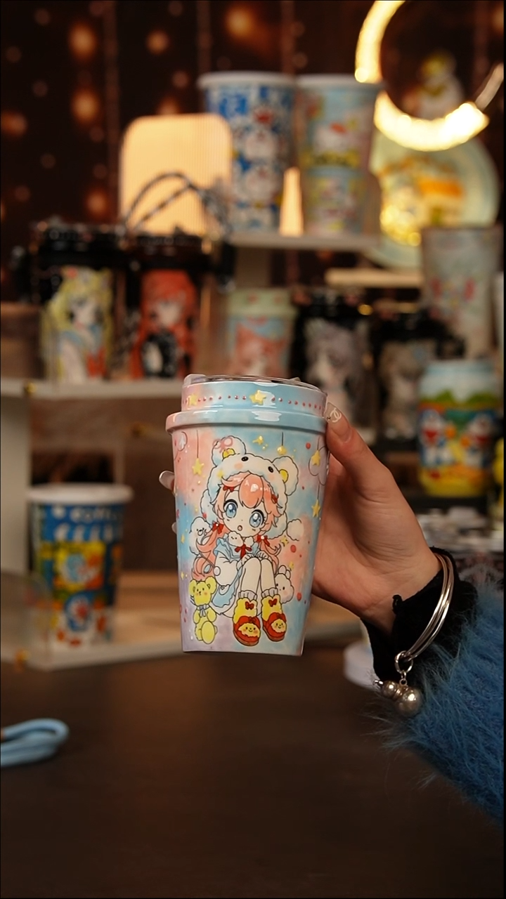 （玉泥）景德镇手工手绘文创陶瓷杯