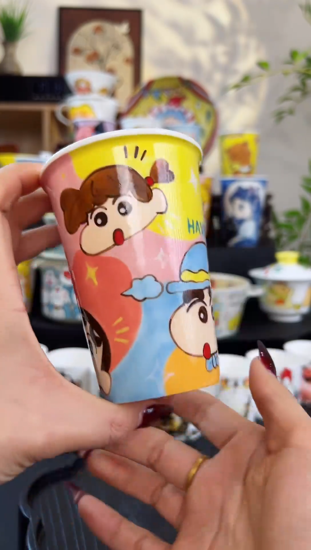 【闪购商品】摆件手工手绘陶瓷杯杯