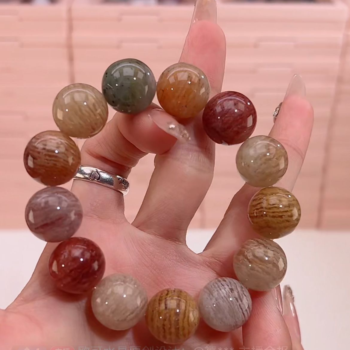 天然水晶珠宝珠珠手串DIY自拍链接