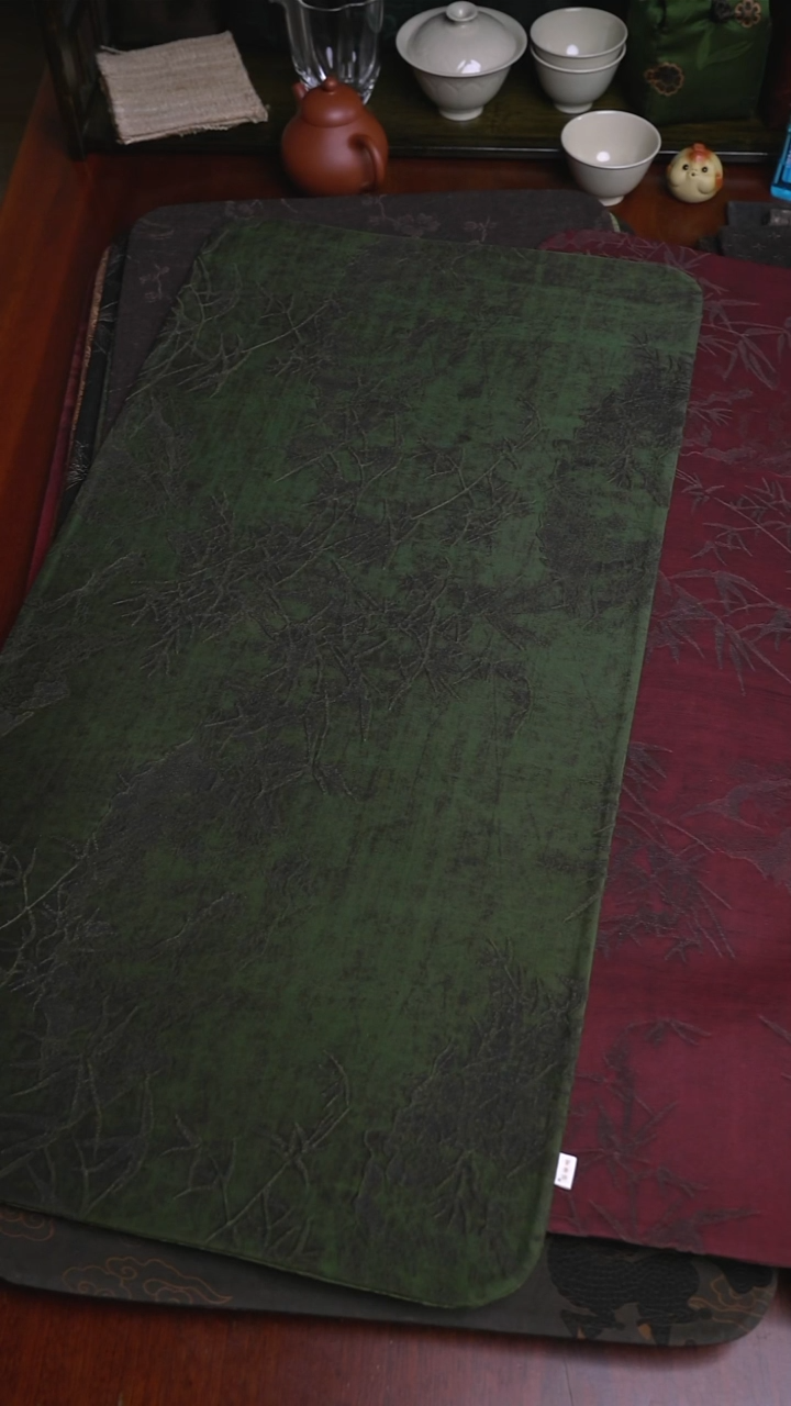 6533双面香云纱茶席