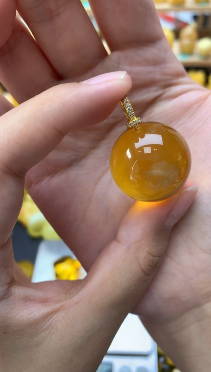 琥珀未镶嵌珠宝奇石142琥珀蜜蜡微瑕