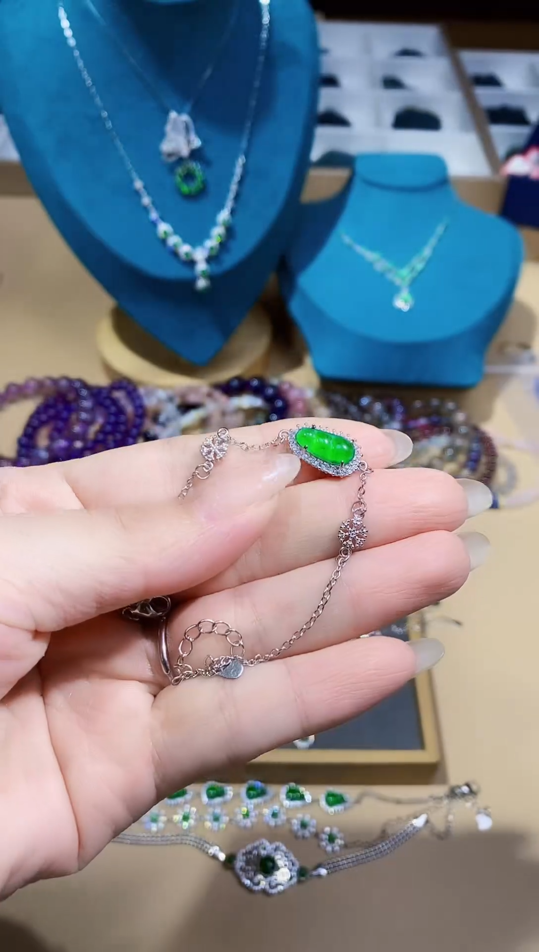 【闪购商品】翡翠手链未镶嵌多样性发其一【33】