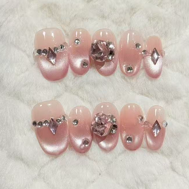 A18【爱莎公主】新年款纯手工秋冬显白气质穿戴甲