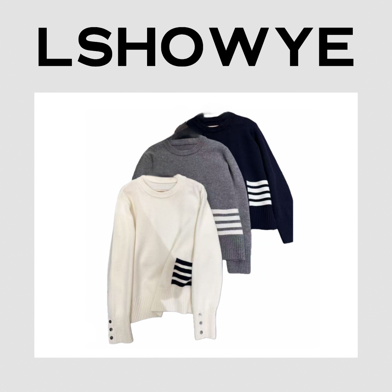 LSHOWYE｜四条杠羊毛上衣 STT116