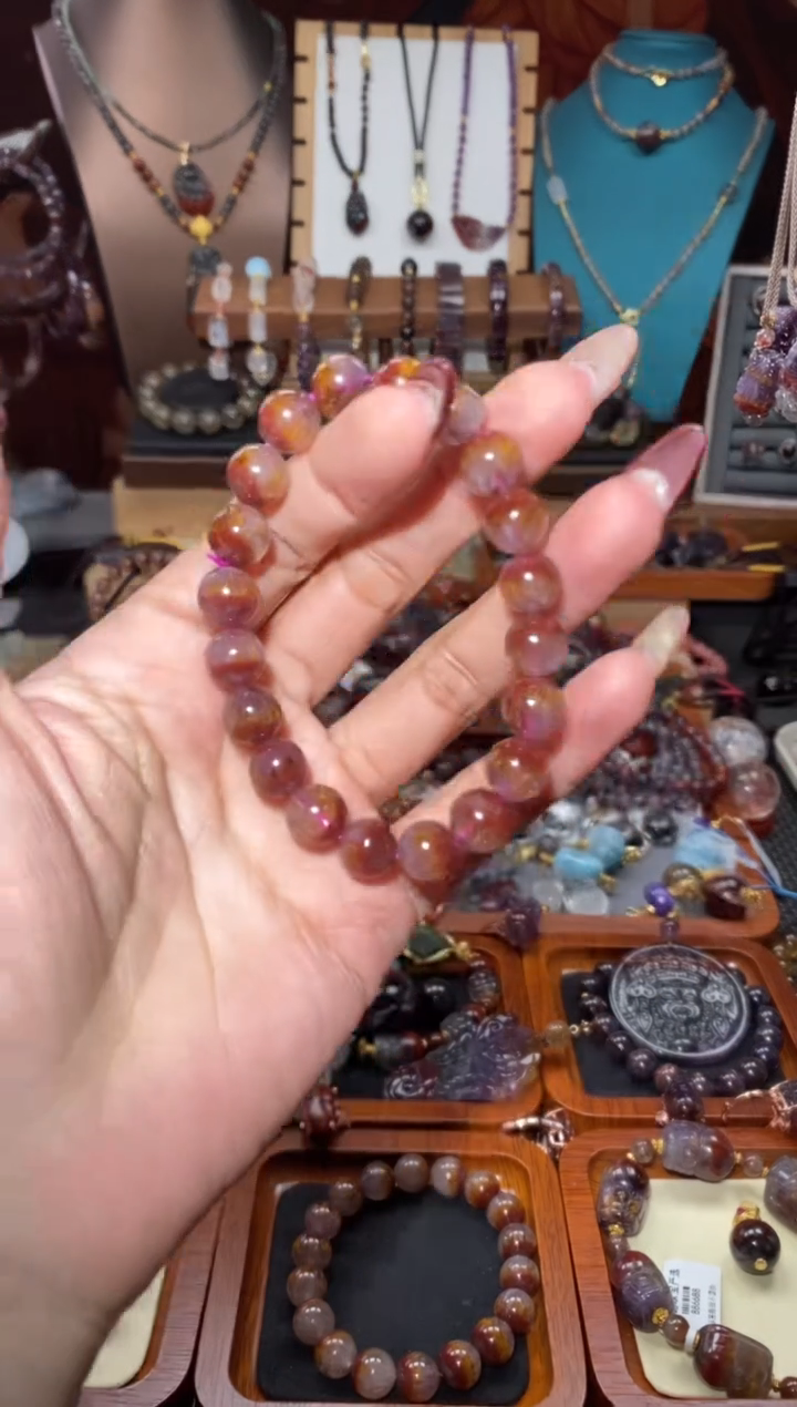 【闪购商品】水晶手串未镶嵌极光 圆珠手串