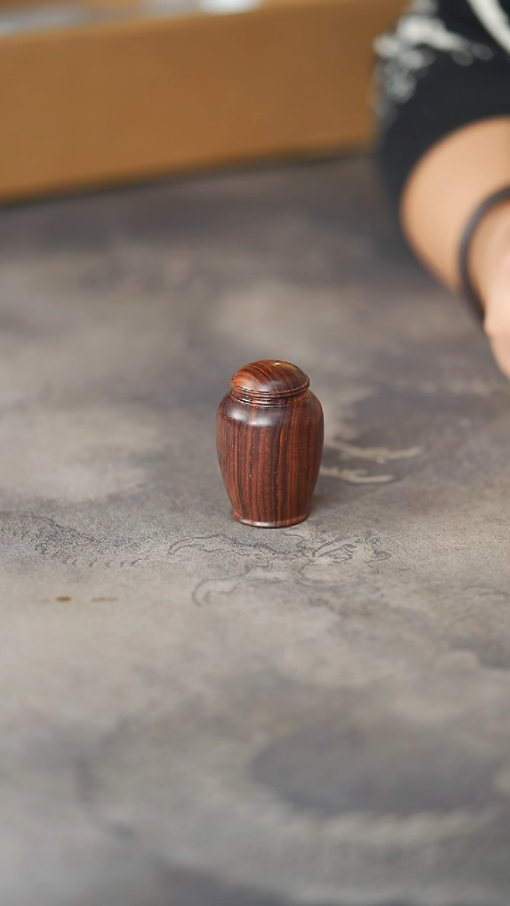 黄花梨/降香黄檀148号老料紫油梨小品香罐