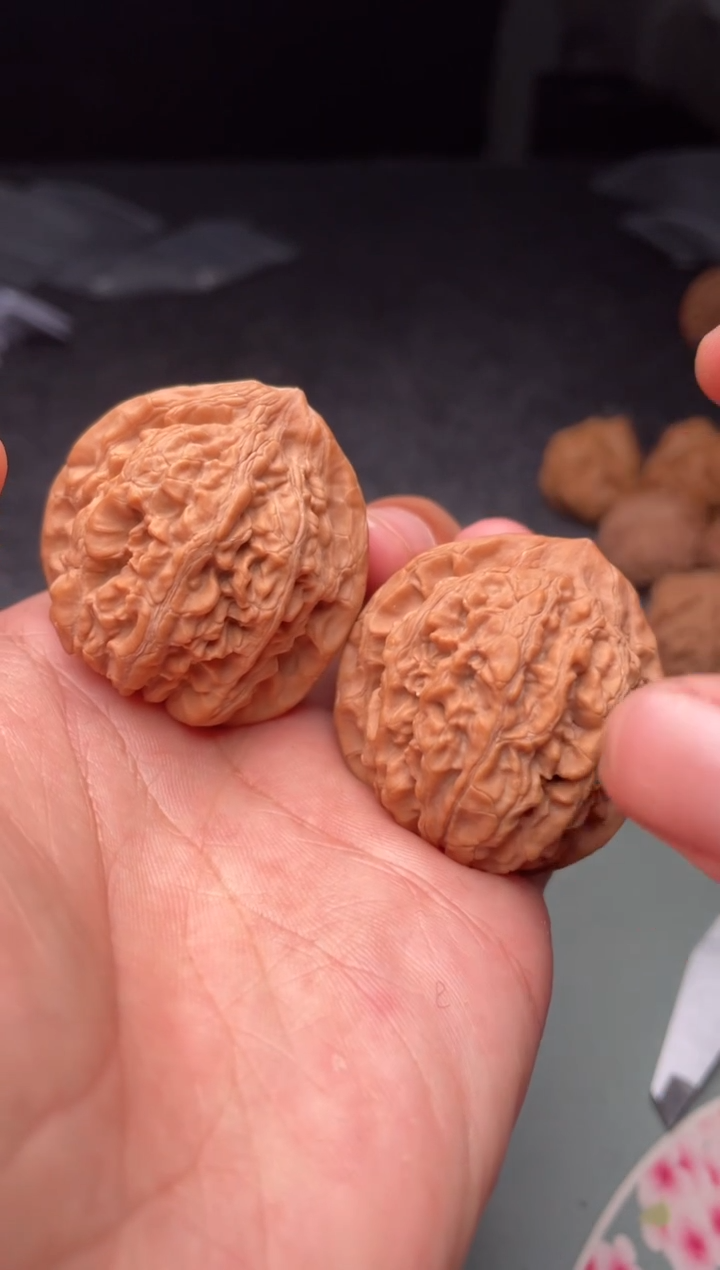 把件文玩核桃a34 牡丹 39尺