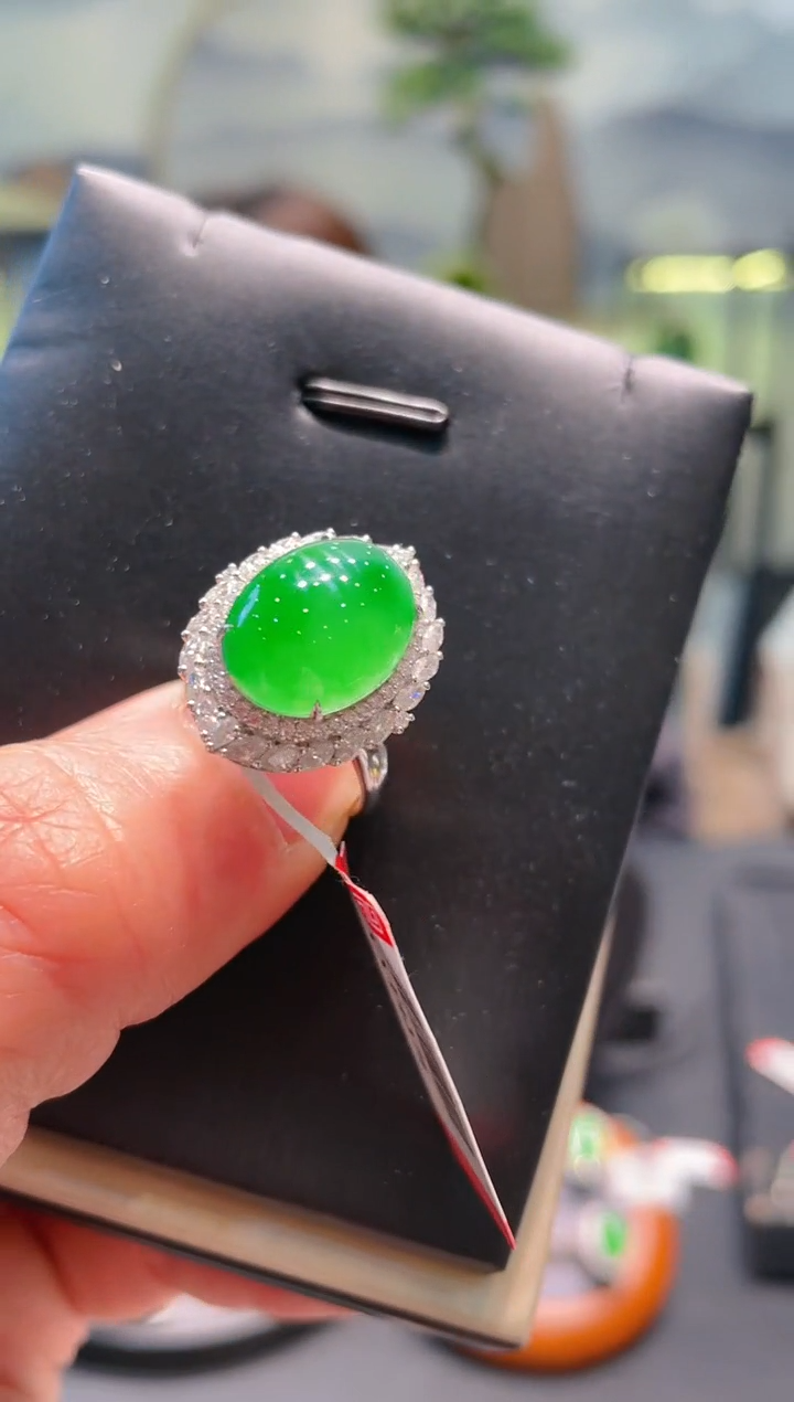 【闪购商品】翡翠颈饰18K金镶嵌A84两用