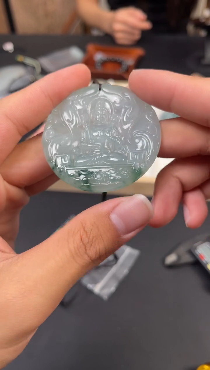 【闪购商品】翡翠吊坠(不含链)未镶嵌翡翠吊坠JPFC-005虚空藏