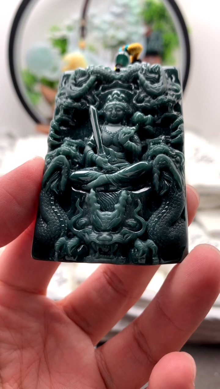 【闪购商品】翡翠颈饰未镶嵌虚空藏
