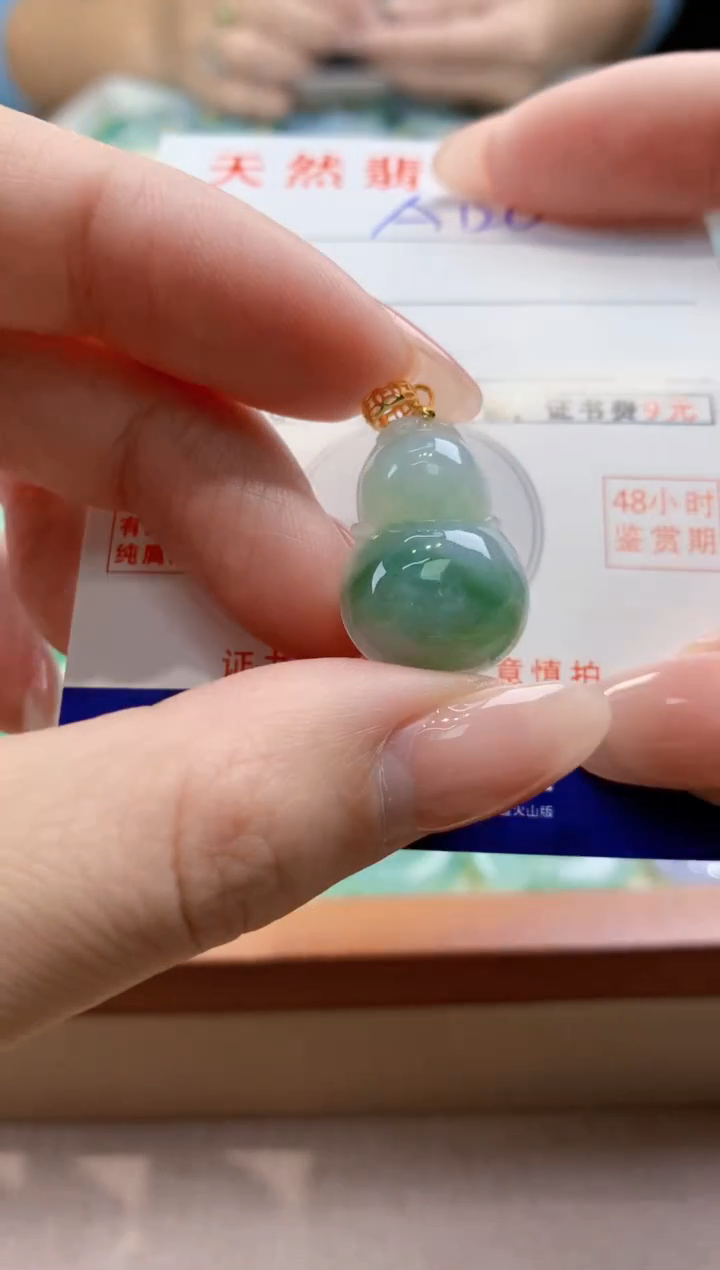 颈饰未镶嵌翡翠天然翡翠挂件