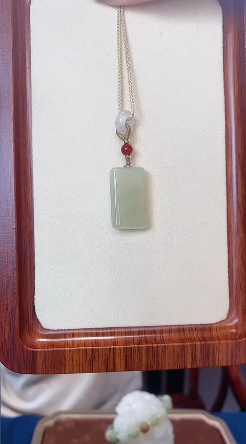 【闪购商品】和田玉未镶嵌挂件平安无事牌