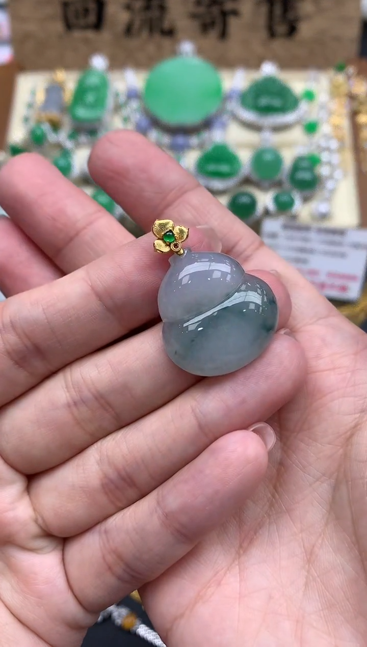 【闪购商品】翡翠颈饰18K金镶嵌134-中国好珍宝