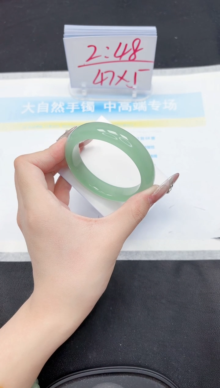 【闪购商品】石英质玉手镯未镶嵌342-53.8