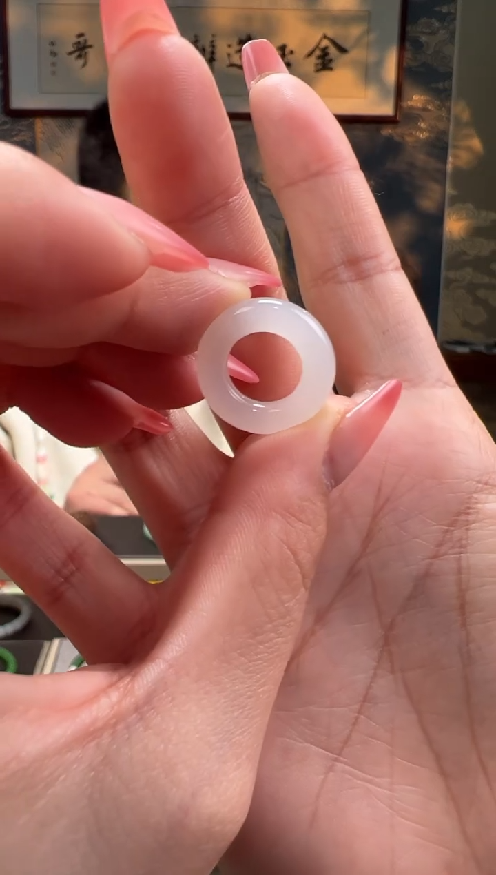 【闪购商品】和田玉跑环未镶嵌卡11.6mm