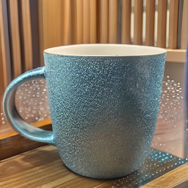 400毫升大容量水杯复古彩色欧式马克杯陶瓷杯办公杯水杯041