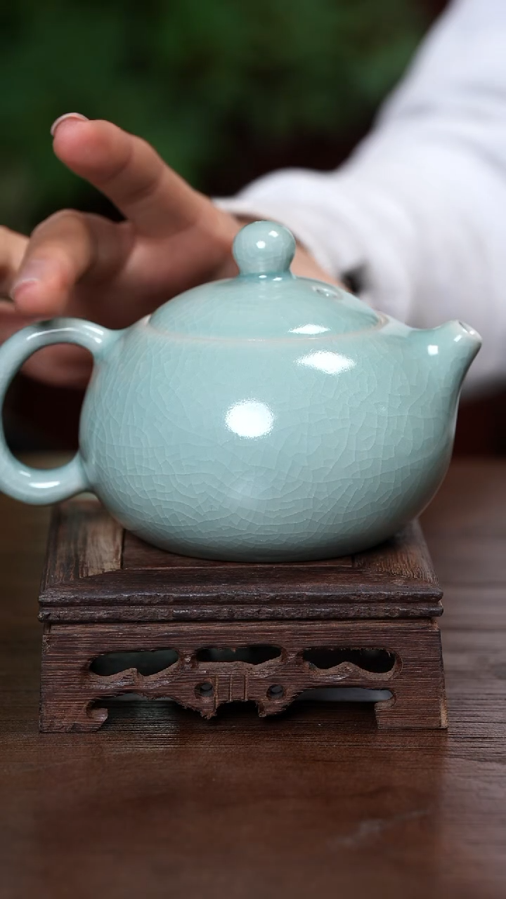 【闪购商品】宝丰清凉寺原产地汝瓷西施壶（不完美）