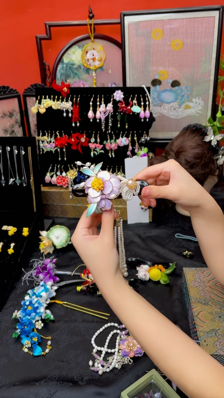 刺绣柠**水非遗苏绣手工饰品