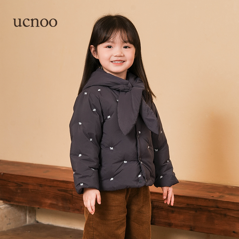 UCNOO与虫男女童羽绒服25冬男宝女宝冬季新款连帽保暖
