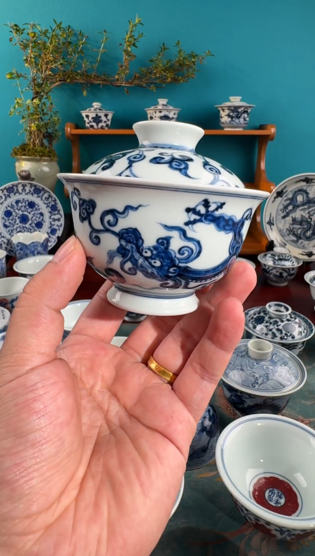 王**?不二说瓷纯手绘杯