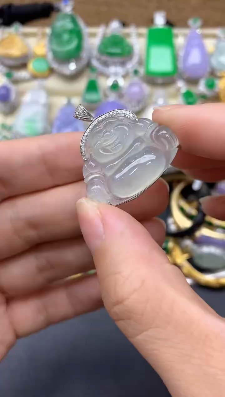 【闪购商品】翡翠颈饰18K金镶嵌315-中国好珍宝