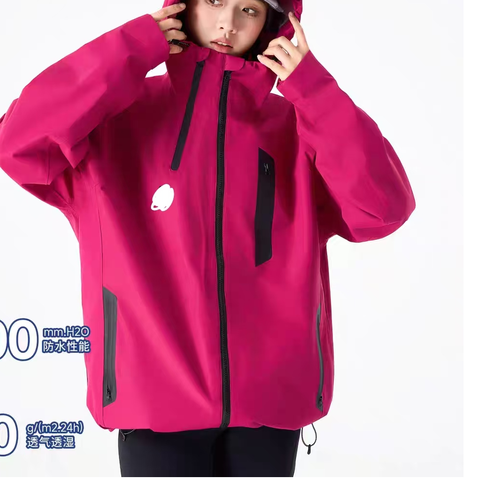 25829款连帽户外运动休闲防风防水冲锋外套
