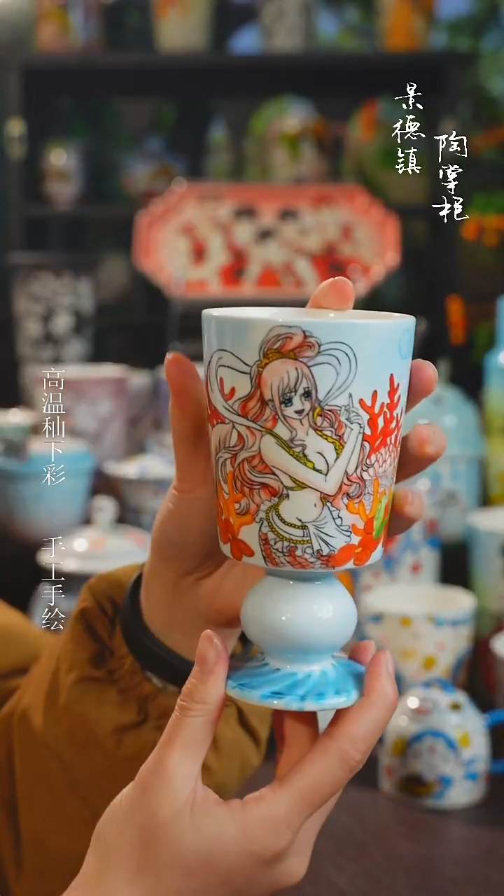 景德镇高温釉下彩纯手工手绘