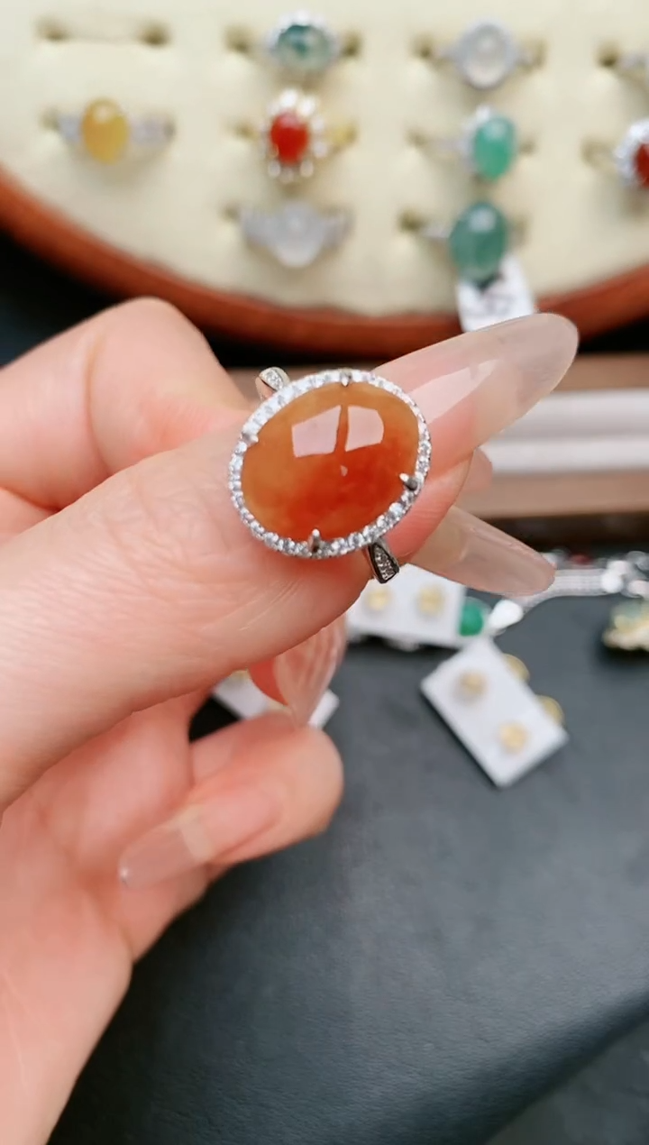 【闪购商品】翡翠戒指银S925镶嵌....