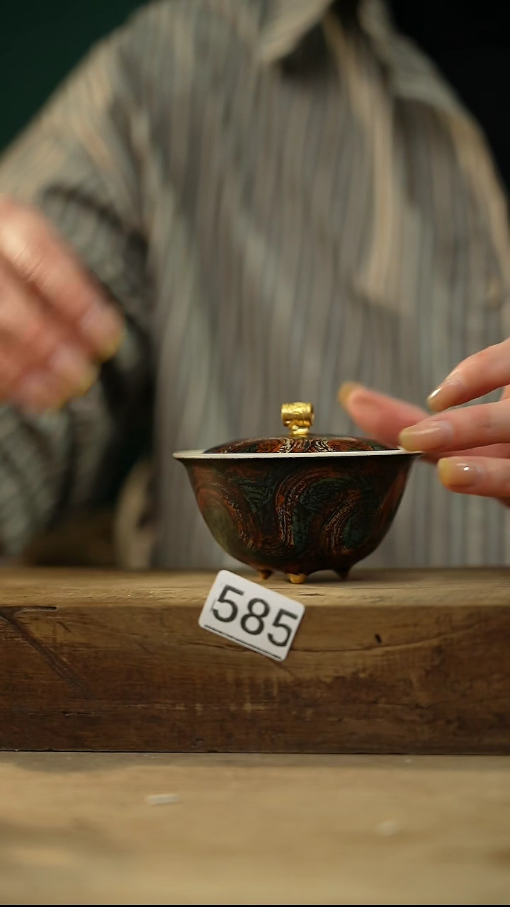 【闪购商品】瓷片新品设计师手作款 大漆手刷系列 小钱