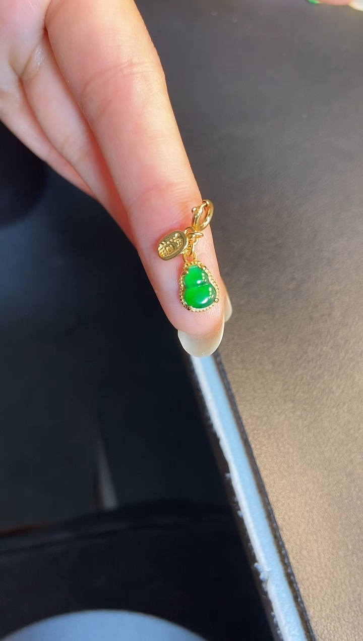 吊坠(不含链)银S925镶嵌翡翠1